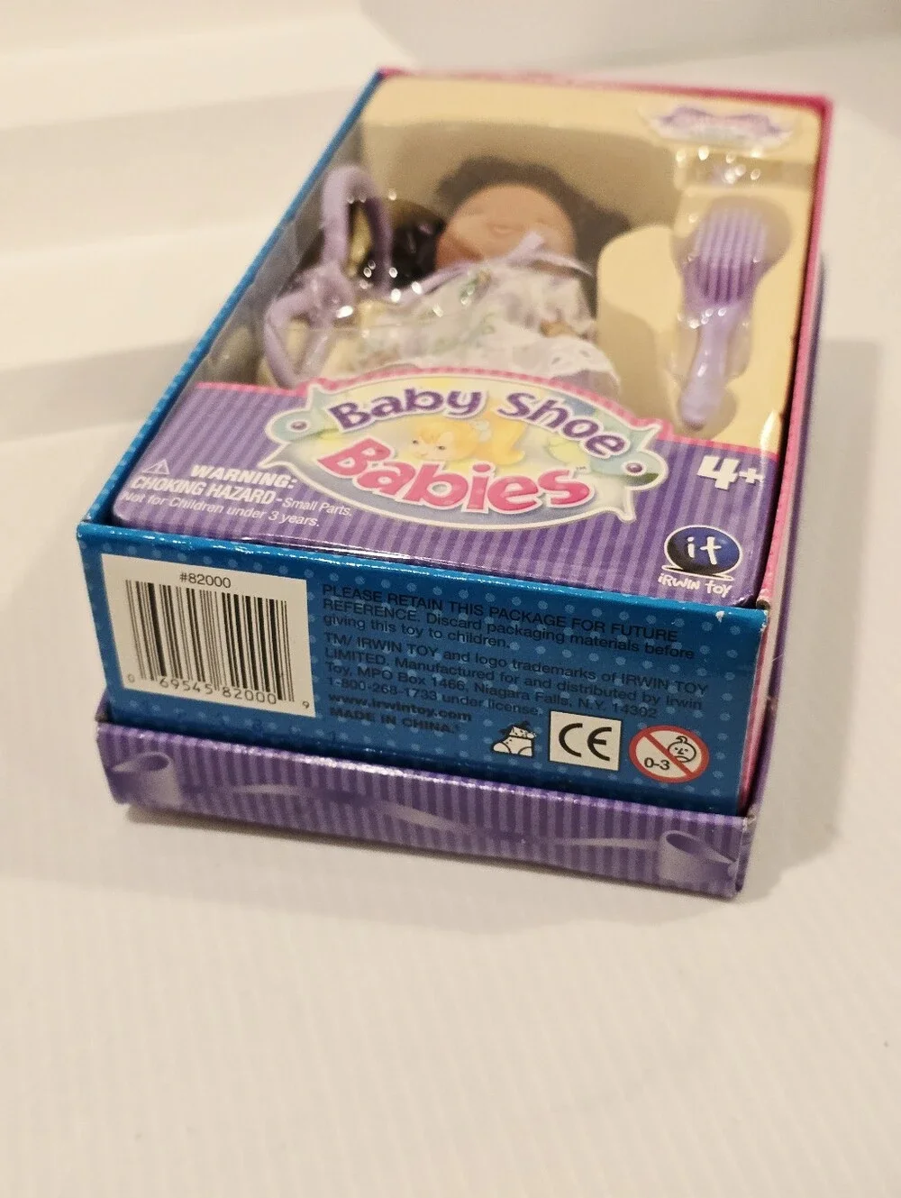 Vintage Baby Shoe Keychain Clip Doll New